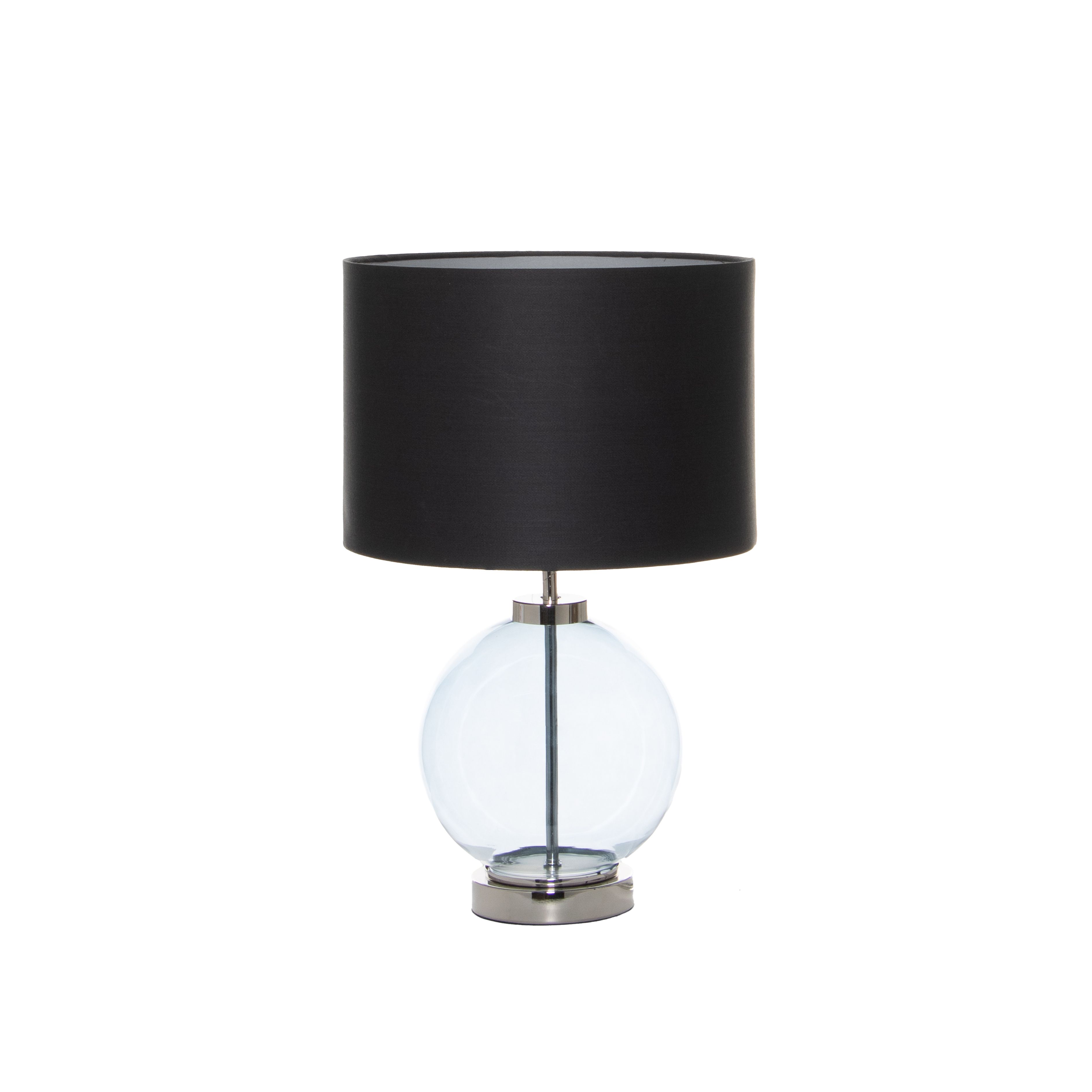 Inlight Palais Gloss Polished Nickel effect Round Table lamp