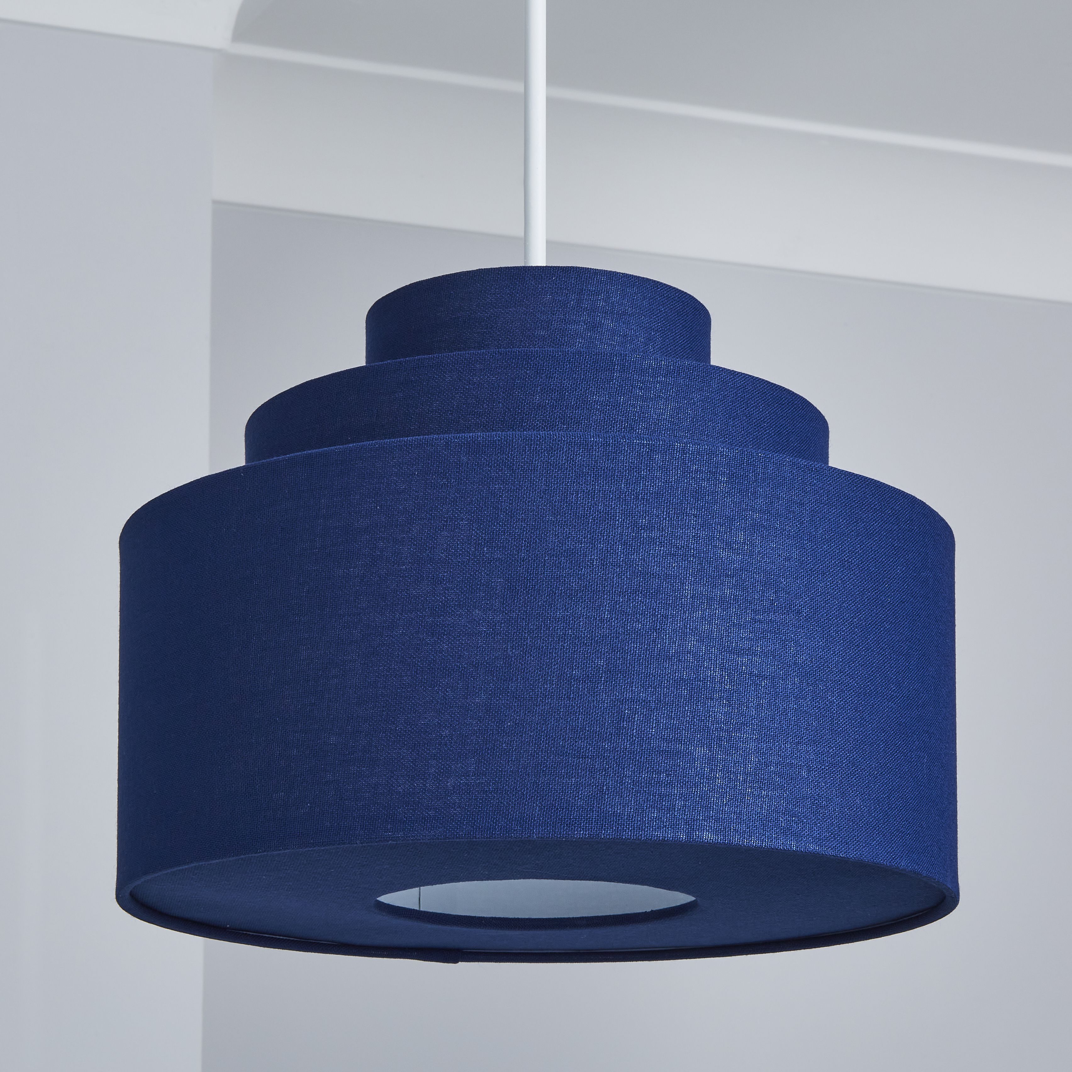 Inlight Palma Navy Tiered Lamp shade (D)30cm