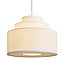 Inlight Palma White Tiered Lamp shade (D)30cm