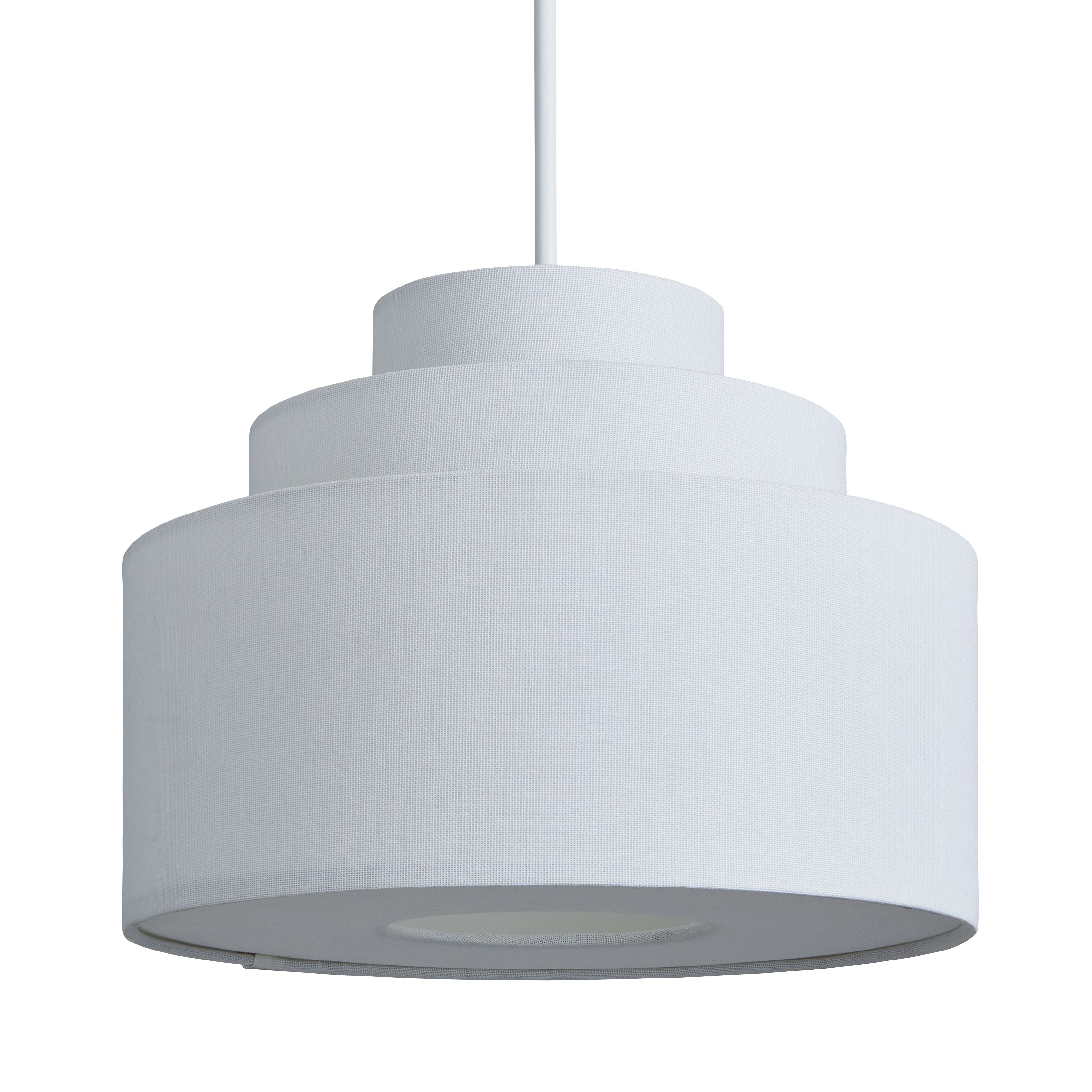 Inlight Palma White Tiered Lamp shade (D)30cm