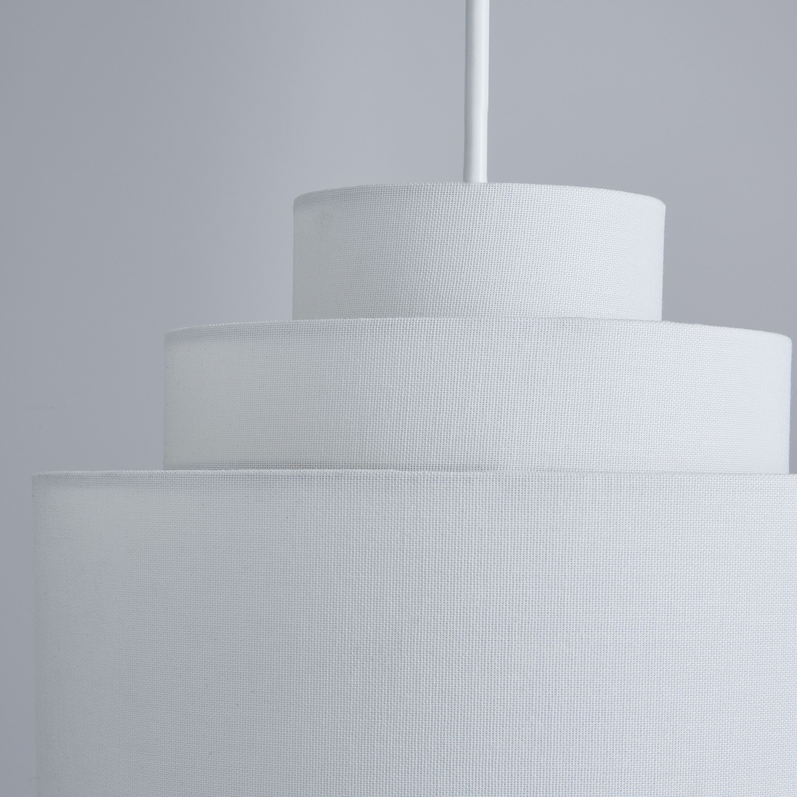 Inlight Palma White Tiered Lamp shade (D)30cm