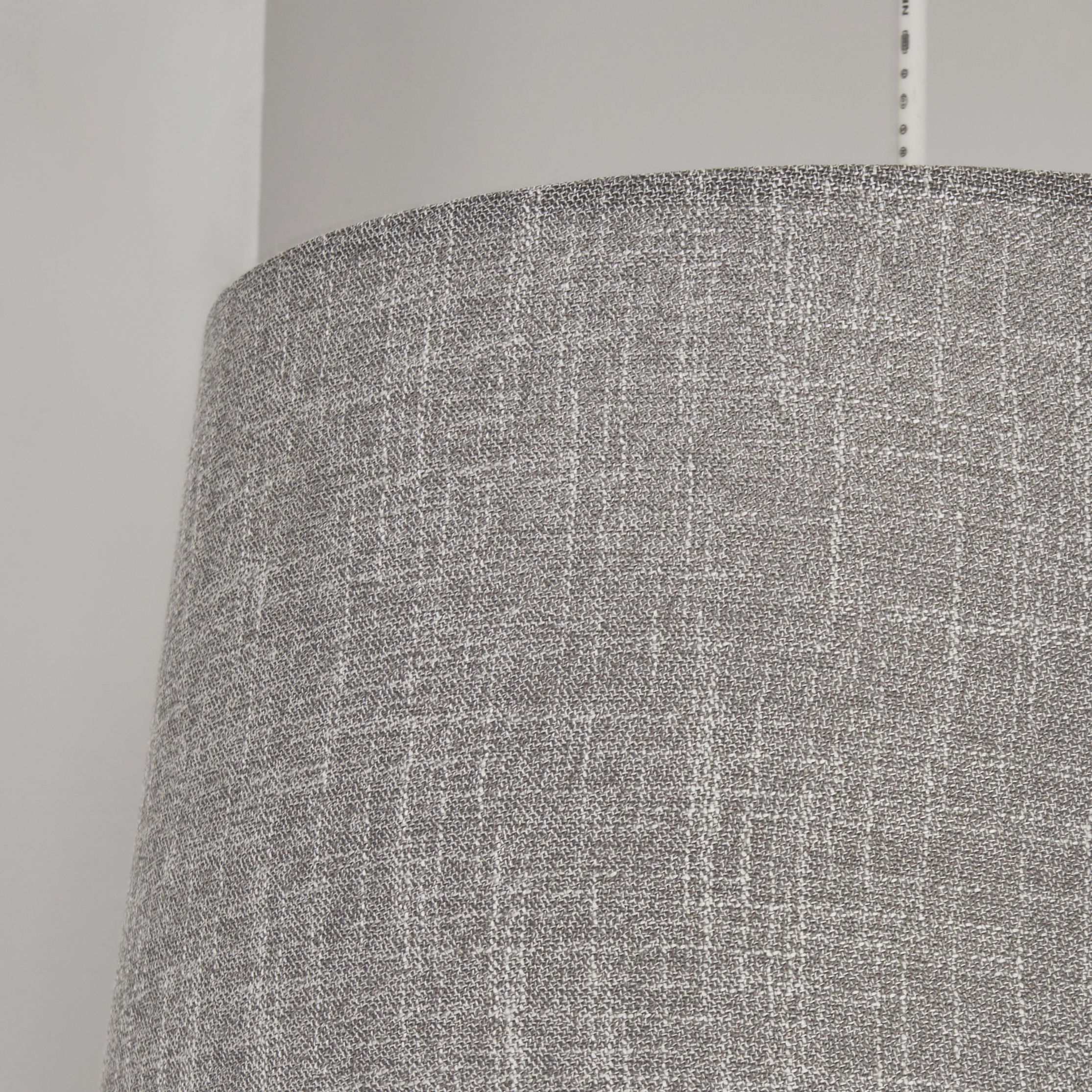 Inlight PETRA Dark Grey Woven effect Slubby Light shade (D)30cm