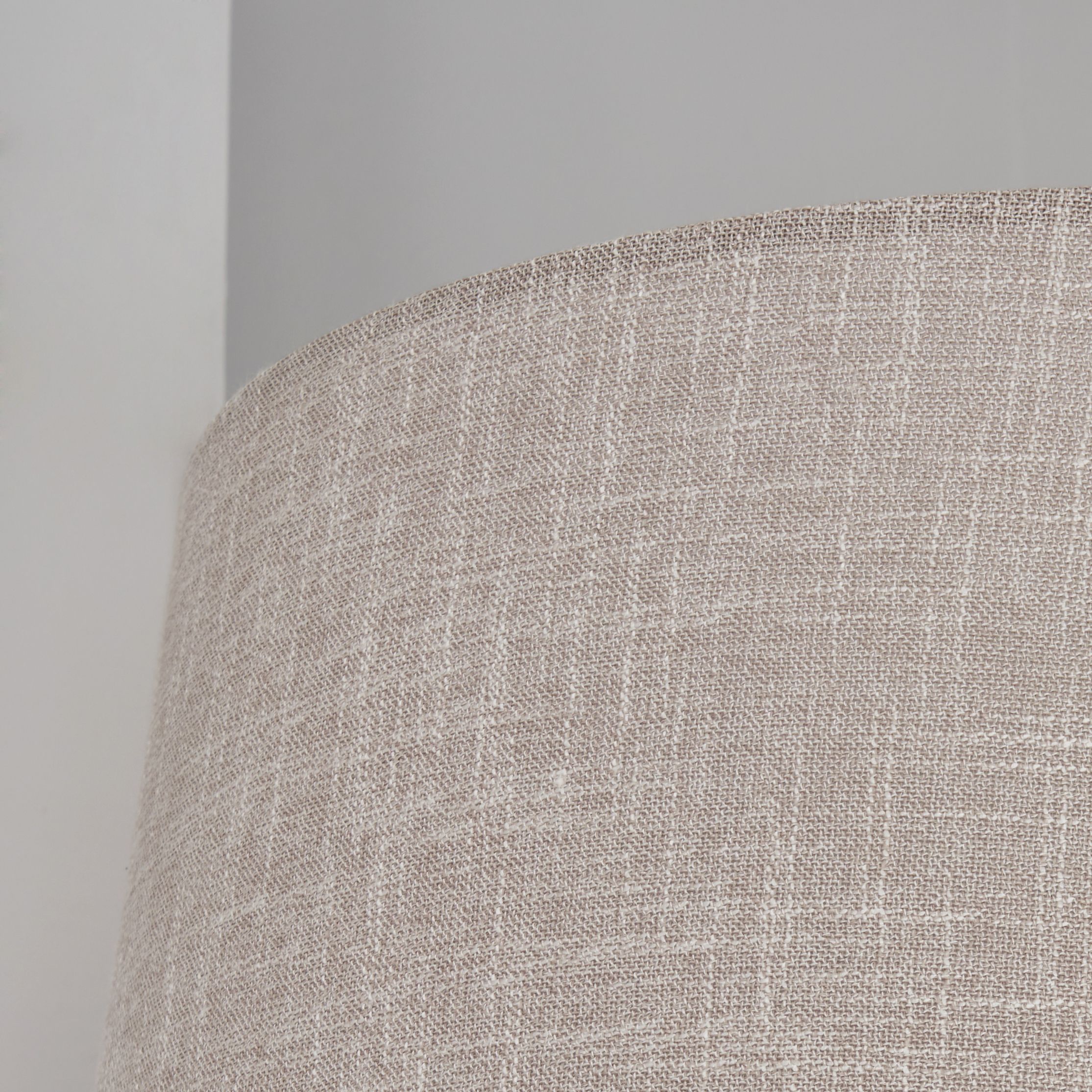 Inlight PETRA Light Grey Woven effect Slubby Light shade (D)40cm