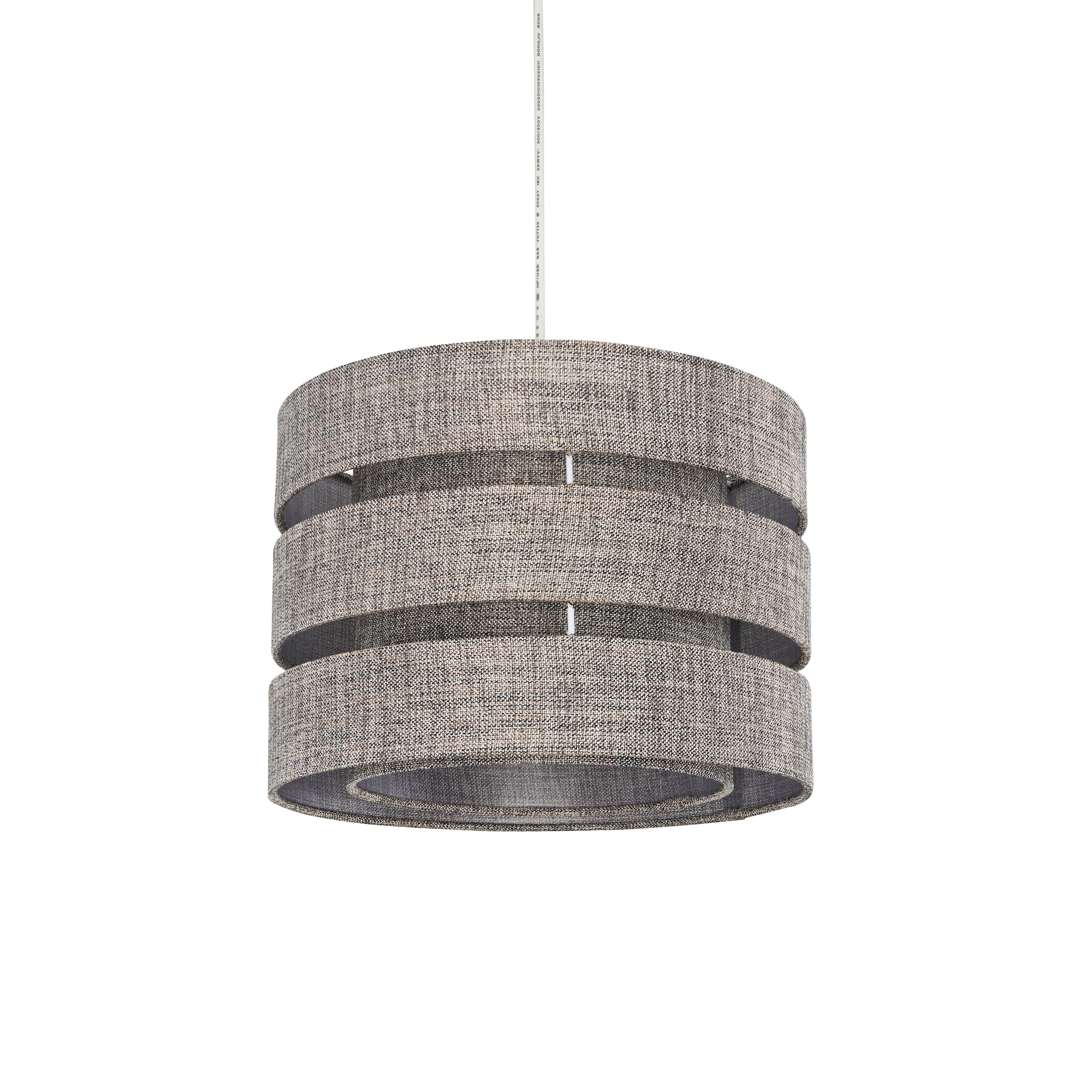 Inlight Ponte Blue Metallic effect Contemporary Trio Light shade (D)28cm