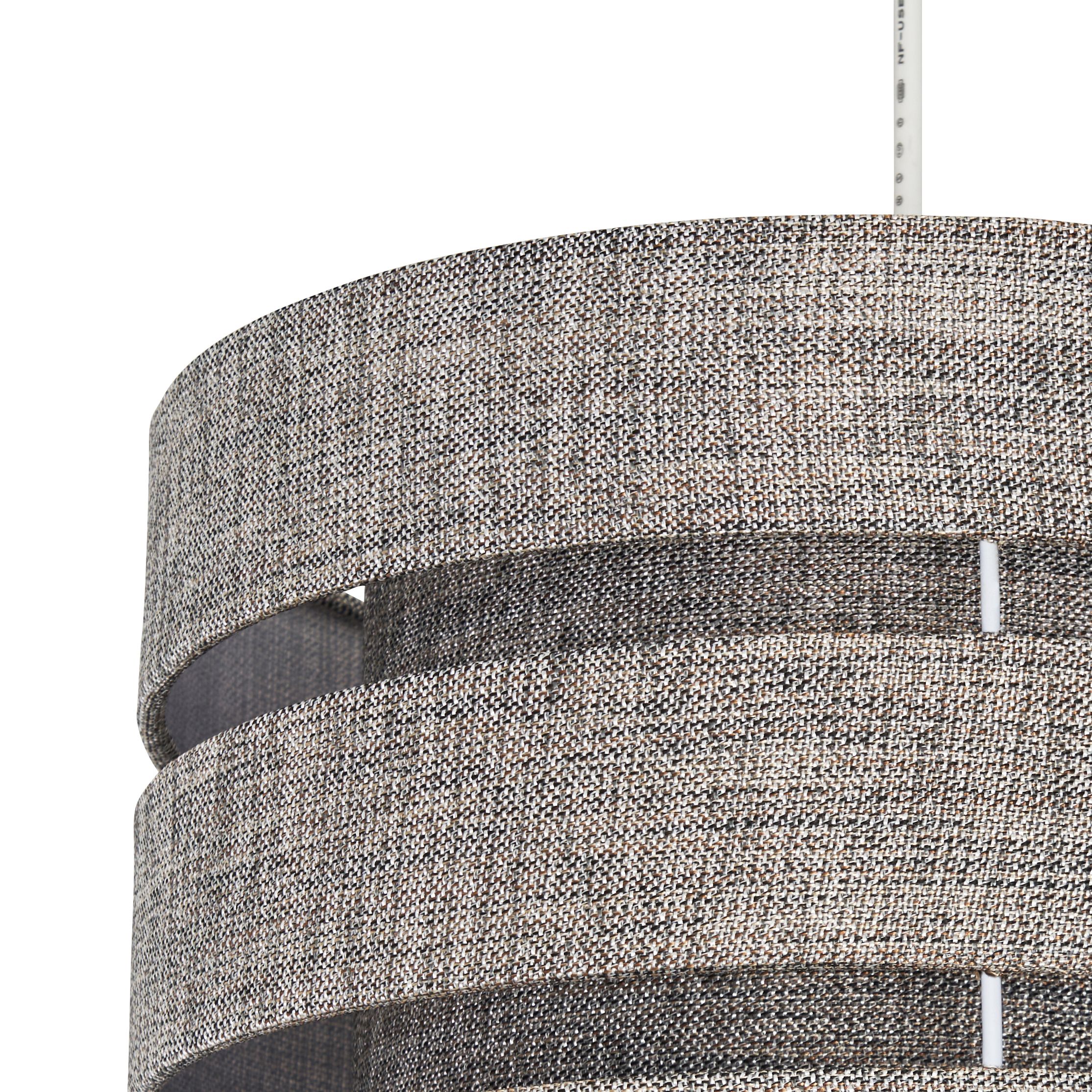 Inlight Ponte Blue Metallic effect Contemporary Trio Light shade (D)28cm