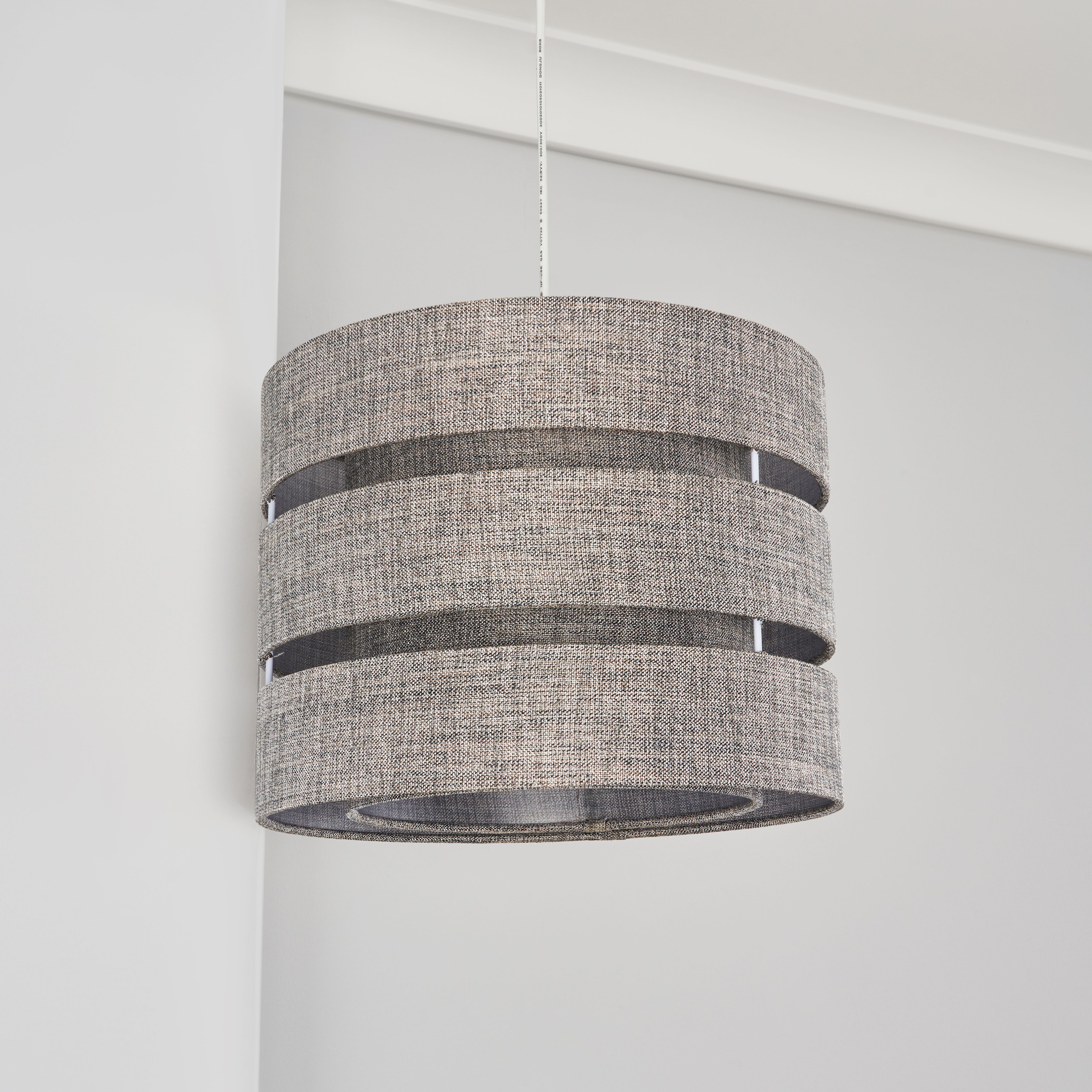 Inlight Ponte Blue Metallic effect Contemporary Trio Light shade (D)33cm