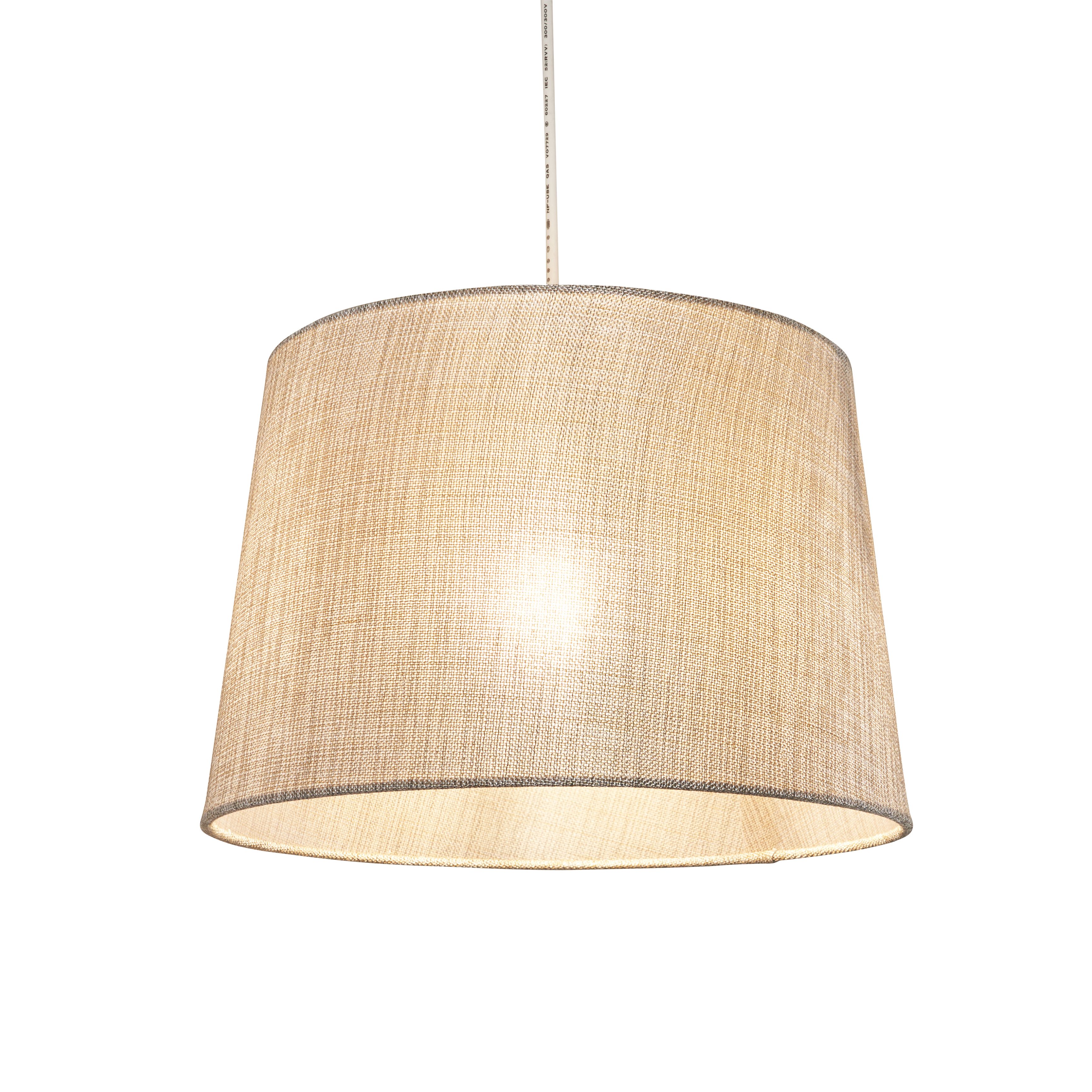 Inlight Ponte Light Grey Metallic effect Contemporary Light shade (D)30cm