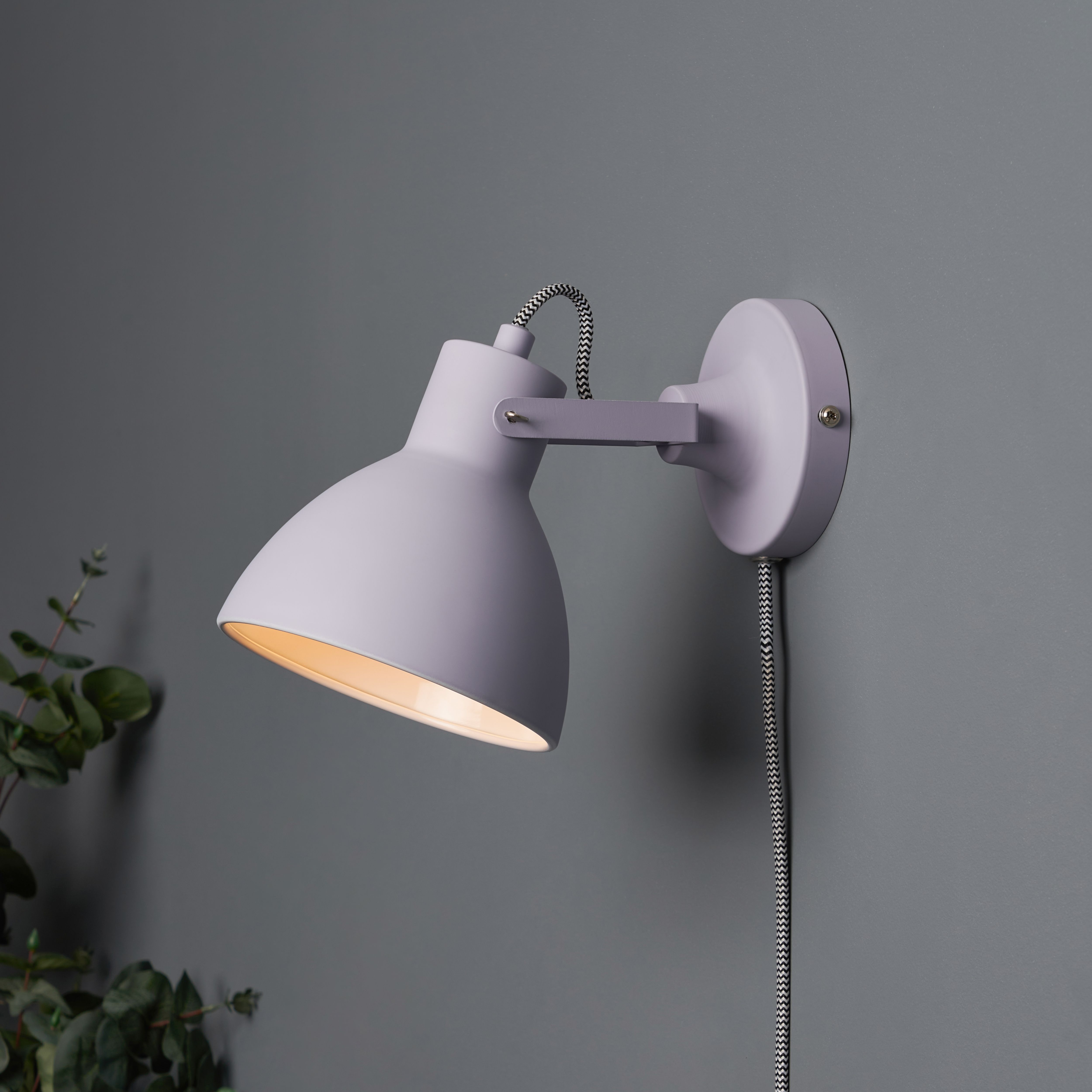 Inlight Rauma Matt Misty Lilac Plug-in LED Wall light