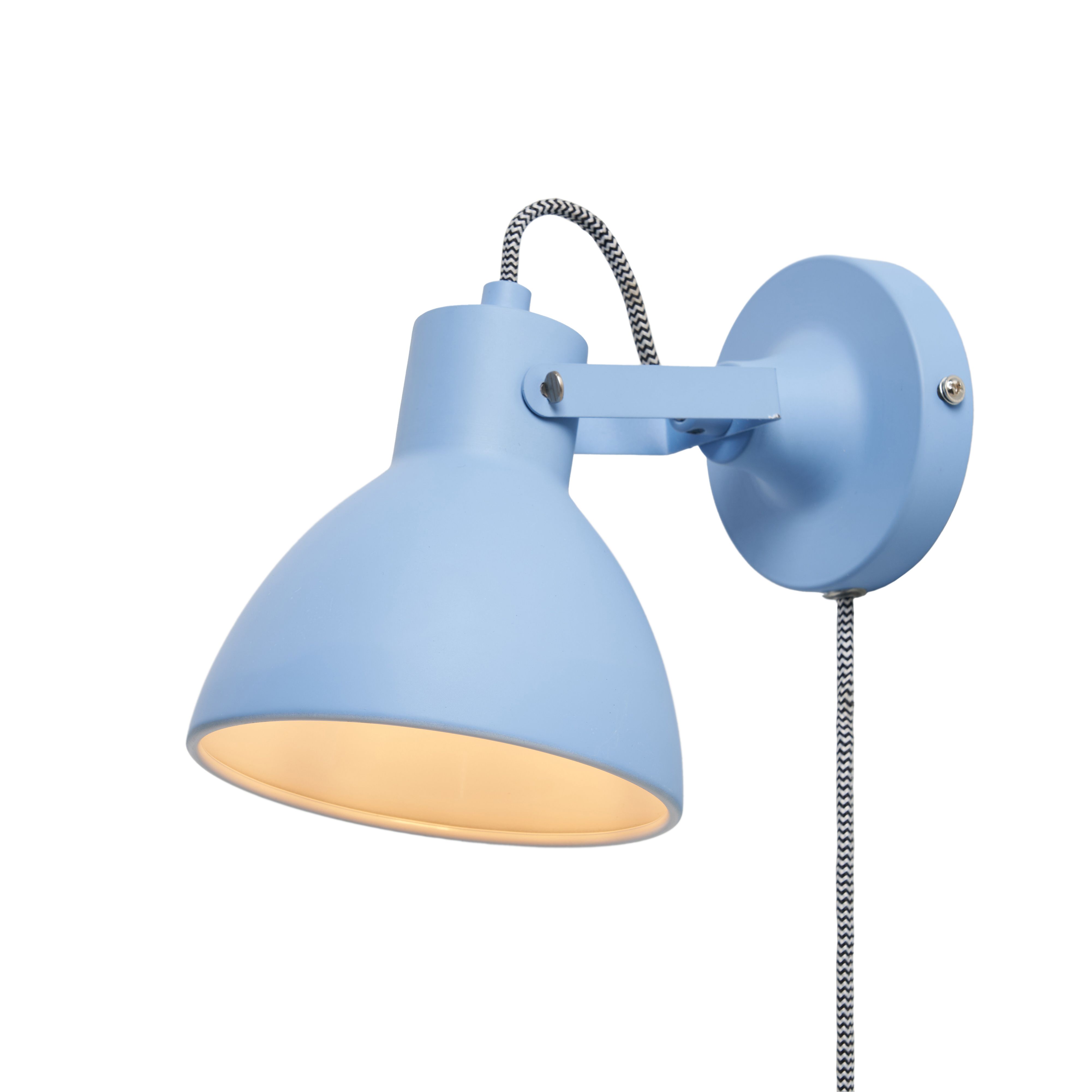 Inlight Rauma Matt Powder Blue Plug-in LED Wall light