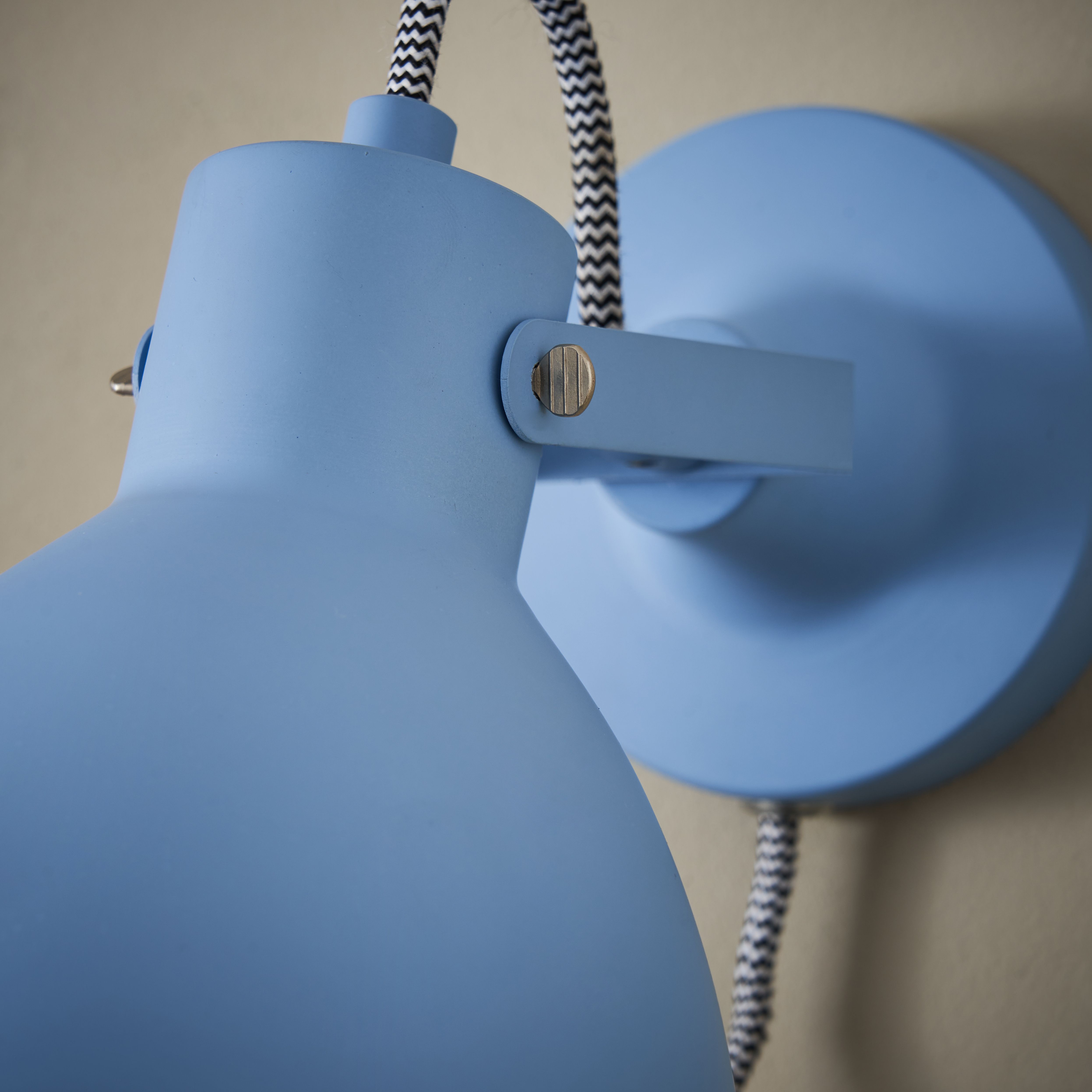 Inlight Rauma Matt Powder Blue Plug-in LED Wall light