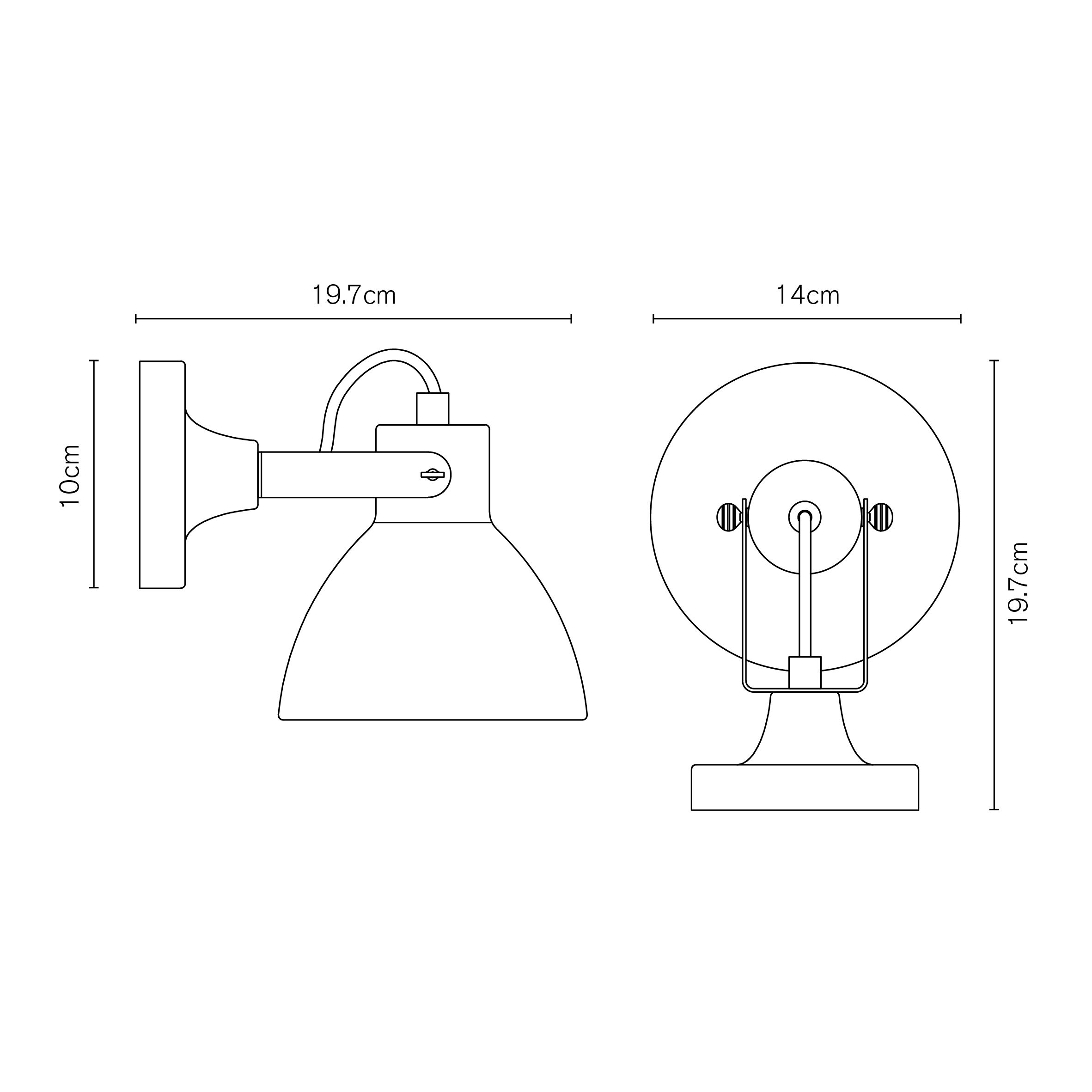Inlight Rauma Matt Rose Dust Plug-in LED Wall light