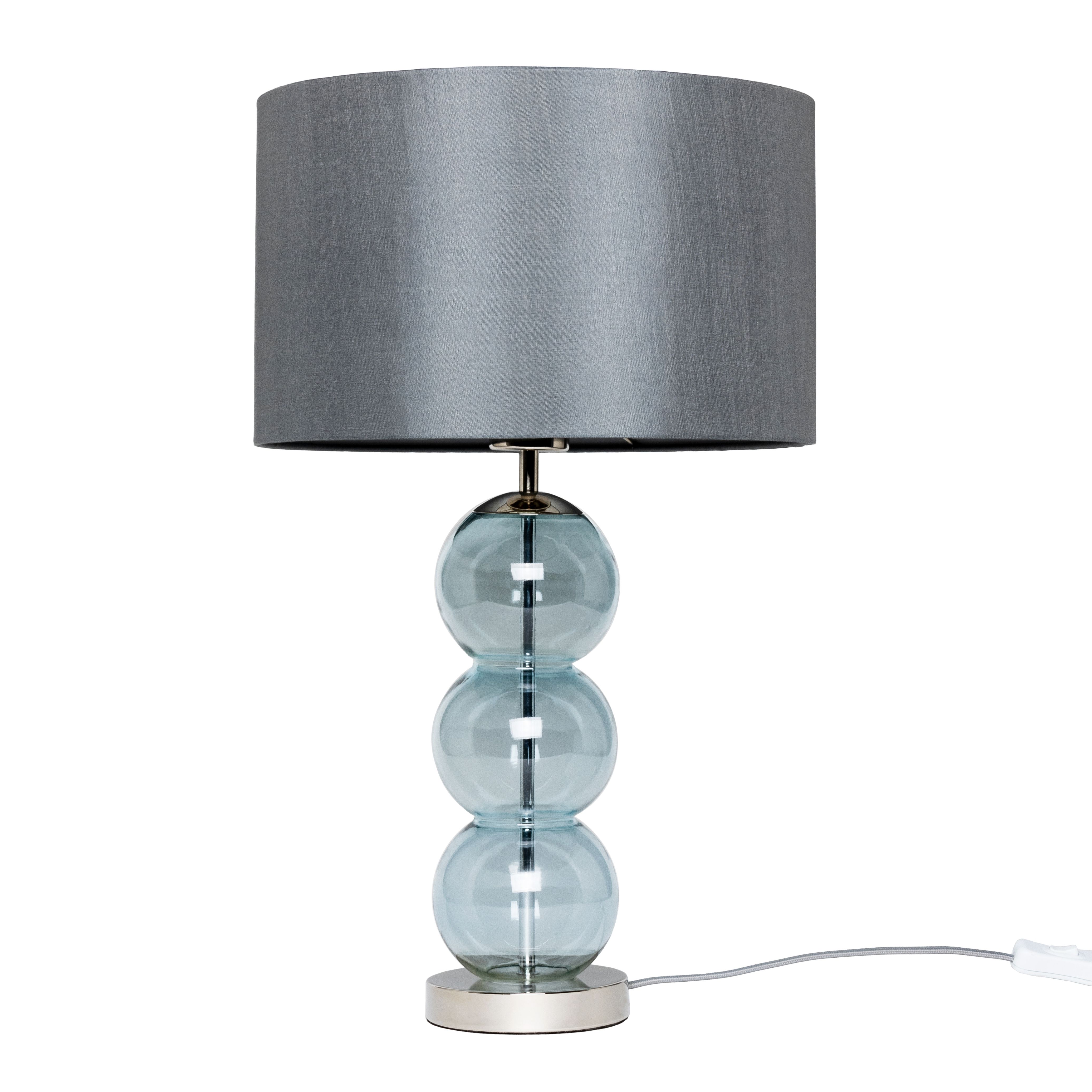 Inlight Remo Polished Chrome effect Round Table lamp