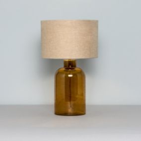 Inlight Yanya Amber Antique amber effect Round Table lamp