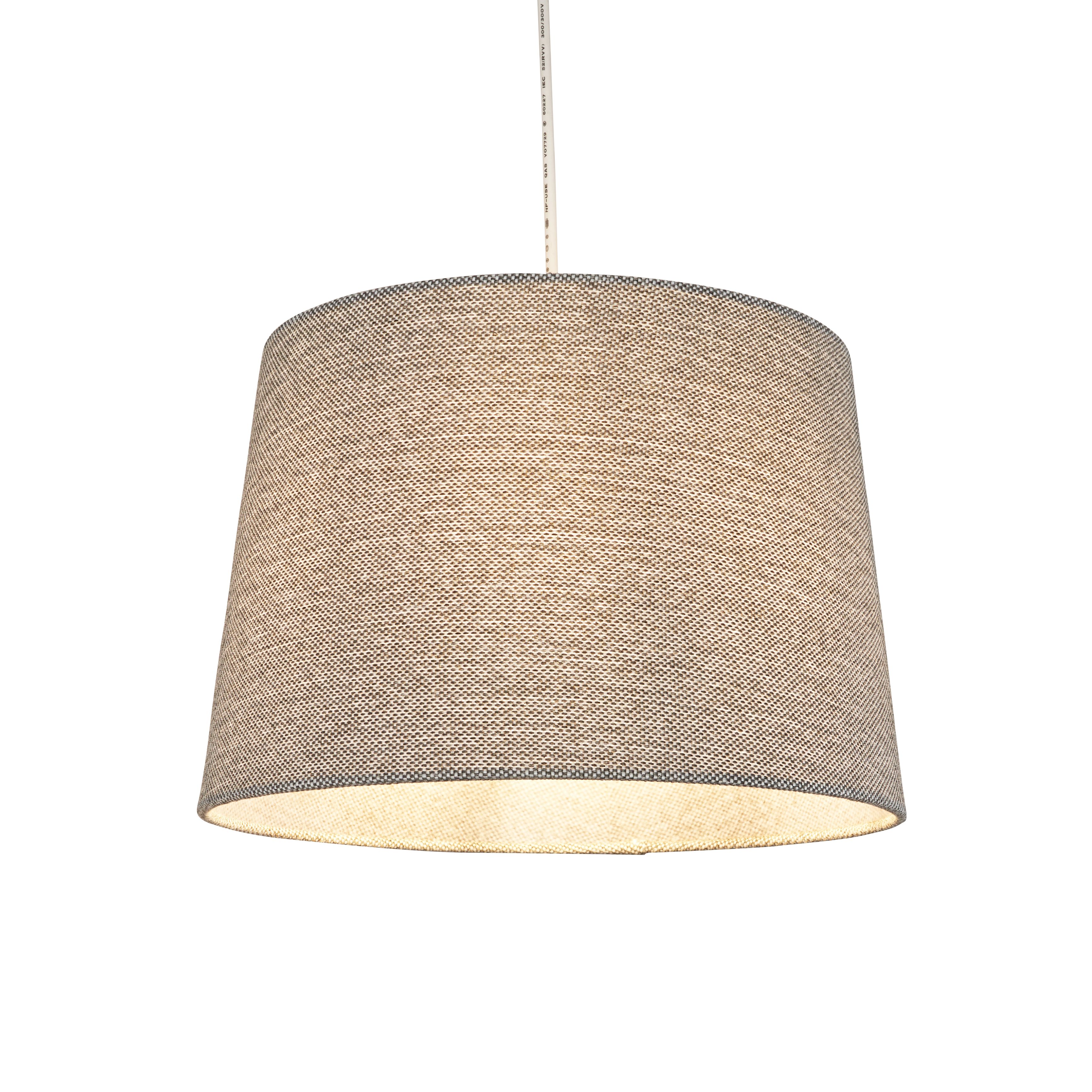 Inlight Yurt Grey Woven effect Contemporary Light shade (D)30cm