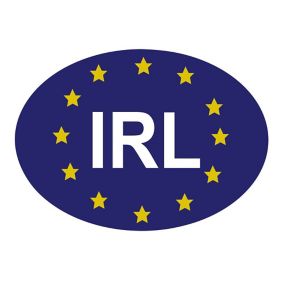 IRL symbol Self-adhesive labels, (H)100mm (W)150mm