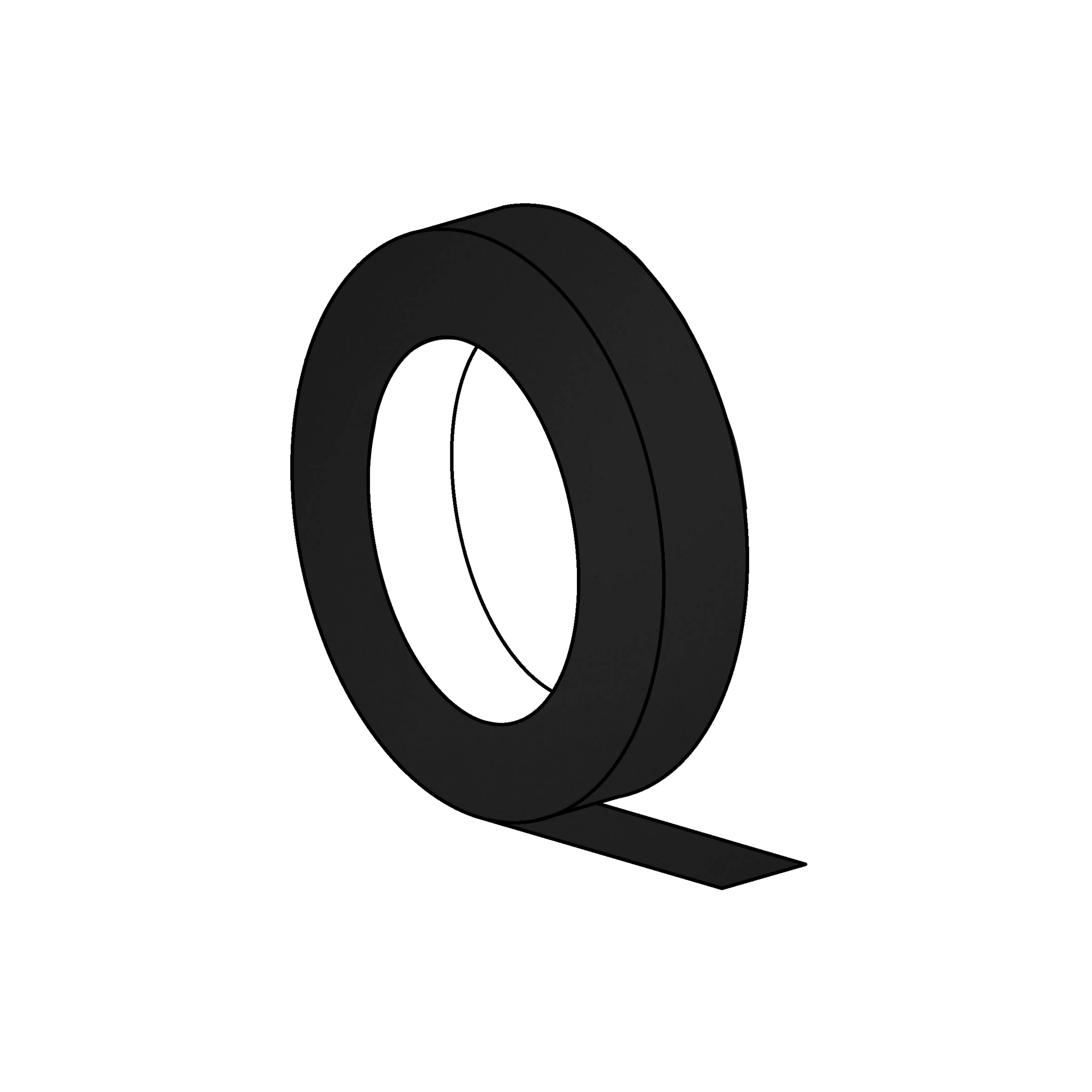 IRON-ON EDGING TAPE BLACK