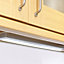 IT Kitchens Aluminium effect Mains-powered Fluorescent Under cabinet light (L)560mm (W)71mm