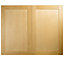 IT Kitchens Birch Style Shaker Cabinet door (W)600mm, Set of 2
