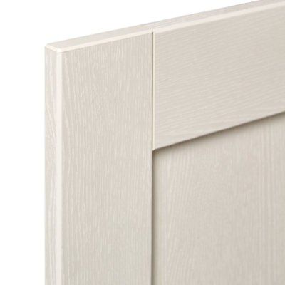 IT Kitchens Brookfield Textured Ivory Style Shaker Cabinet door (W)600mm (H)1197mm (T)18mm