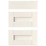 IT Kitchens Brookfield Textured Ivory Style Shaker Drawer front, Set of 3