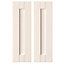 IT Kitchens Brookfield Textured Ivory Style Shaker Wall corner Cabinet door (W)250mm (H)715mm (T)18mm, Set of 2
