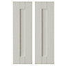 IT Kitchens Brookfield Textured Mussel Style Shaker Wall corner Cabinet door (W)250mm (H)715mm (T)18mm, Set of 2