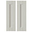 IT Kitchens Brookfield Textured Mussel Style Shaker Wall corner Cabinet door (W)250mm, Set of 2