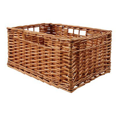 IT Kitchens Brown Wicker Storage basket H 37.5cm W 45cm Tradepoint