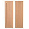 IT Kitchens Chilton Beech Effect Cabinet door (W)300mm (H)1912mm (T)18mm, Set of 2