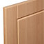 IT Kitchens Chilton Beech Effect Cabinet door (W)600mm (H)1912mm (T)18mm, Set of 2