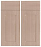 IT Kitchens Chilton Beech Effect Drawerline Cabinet door, (W)925mm (H)720mm (T)18mm