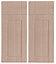 IT Kitchens Chilton Beech Effect Drawerline Cabinet door, (W)925mm (H)720mm (T)18mm
