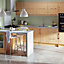 IT Kitchens Chilton Beech Effect Oven housing Cabinet door (W)600mm (H)557mm (T)18mm