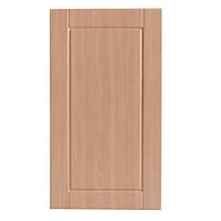 IT Kitchens Chilton Beech Effect Standard Cabinet door (W)400mm (H)715mm (T)18mm