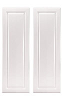IT Kitchens Chilton Gloss White Style Wall corner Cabinet door (W)250mm (H)715mm (T)18mm, Set of 2