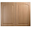 IT Kitchens Chilton Traditional Oak Effect Cabinet door (W)600mm (H)1912mm (T)18mm, Set of 2