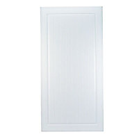 IT Kitchens Chilton White Country Style Fridge/Freezer Cabinet door (W)600mm (H)1197mm (T)18mm