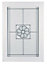 IT Kitchens Chilton White Country Style Glazed Cabinet door (W)500mm (H)715mm (T)18mm