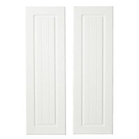 IT Kitchens Chilton White Country Style Larder Cabinet door (W)300mm (H)1912mm (T)18mm, Set of 2