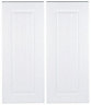 IT Kitchens Chilton White Country Style Wall corner Cabinet door (W)250mm (H)715mm (T)18mm, Set of 2