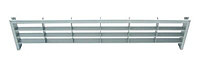 IT Kitchens Chrome effect Rectangular Filler panels, oven housings & plinths Air vent 55999-0001, (H)60mm (W)389mm