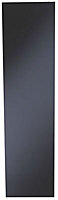 IT Kitchens Gloss Black Slab Tall Larder Clad on panel (H)2280mm (W)594mm