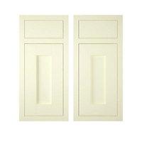 IT Kitchens Holywell Ivory Style Framed Drawerline Cabinet door, (W)925mm (H)720mm (T)19mm