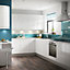 IT Kitchens Marletti Gloss White Bridging door & pan drawer front, (W)1000mm (H)356mm (T)19mm