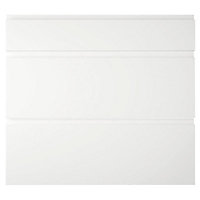 IT Kitchens Marletti Gloss White Drawer front (W)800mm, Set of 3