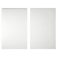IT Kitchens Marletti Gloss White Larder Cabinet door (W)600mm (H)1912mm (T)19mm, Set of 2