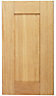 IT Kitchens Oak Veneer Shaker Cabinet door (W)400mm (H)715mm (T)18mm