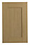 IT Kitchens Oak Veneer Shaker Cabinet door (W)450mm