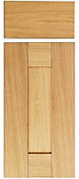 IT Kitchens Oak Veneer Shaker Drawerline door & drawer front, (W)300mm (H)715mm (T)18mm