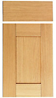 IT Kitchens Oak Veneer Shaker Drawerline door & drawer front, (W)400mm (H)715mm (T)18mm